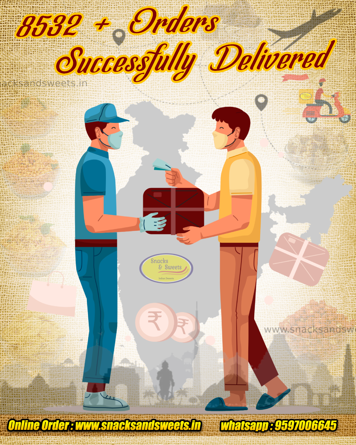 8532 Orders Successfully delivered all Over India